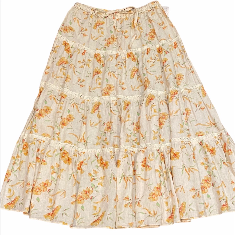 LoveShackFancy*Lyla Floral Midi Skirt*S*$450 - Picture 3 of 7